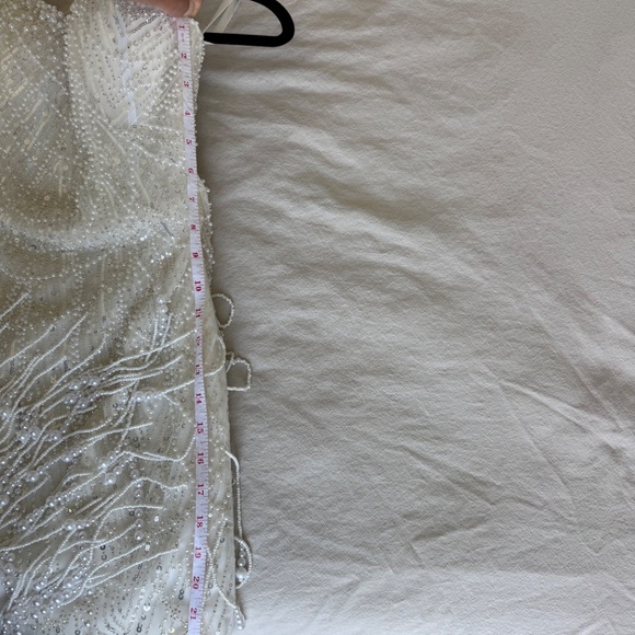 Short Pearl Reception Dress - Picture 5 of 7